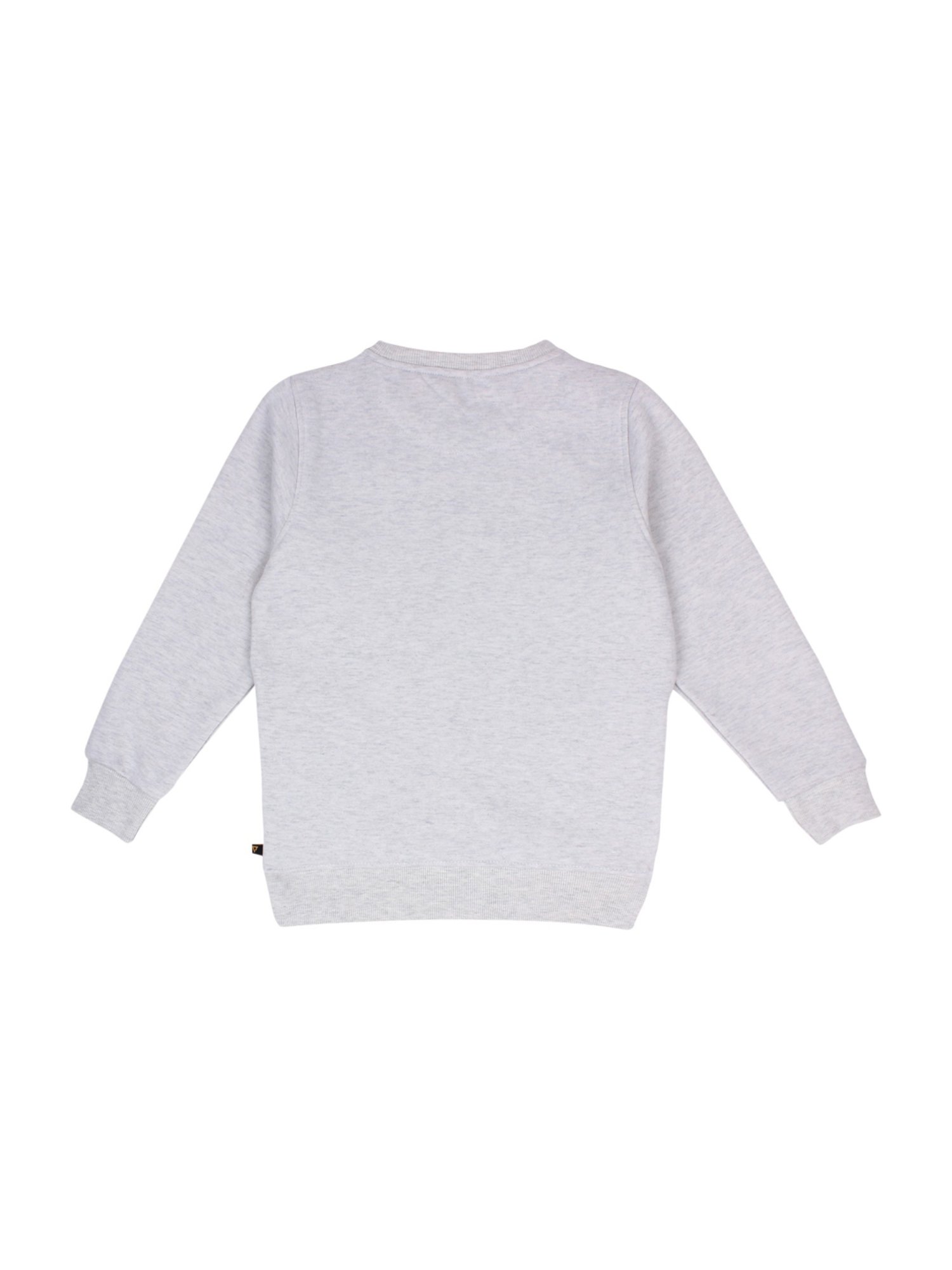 Proteens Kids Grey Cotton Printed Sweatshirt