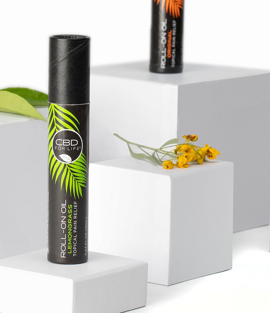 CBD for Life Roll-On Oil Topical CBD Pain Relief - Lemongrass