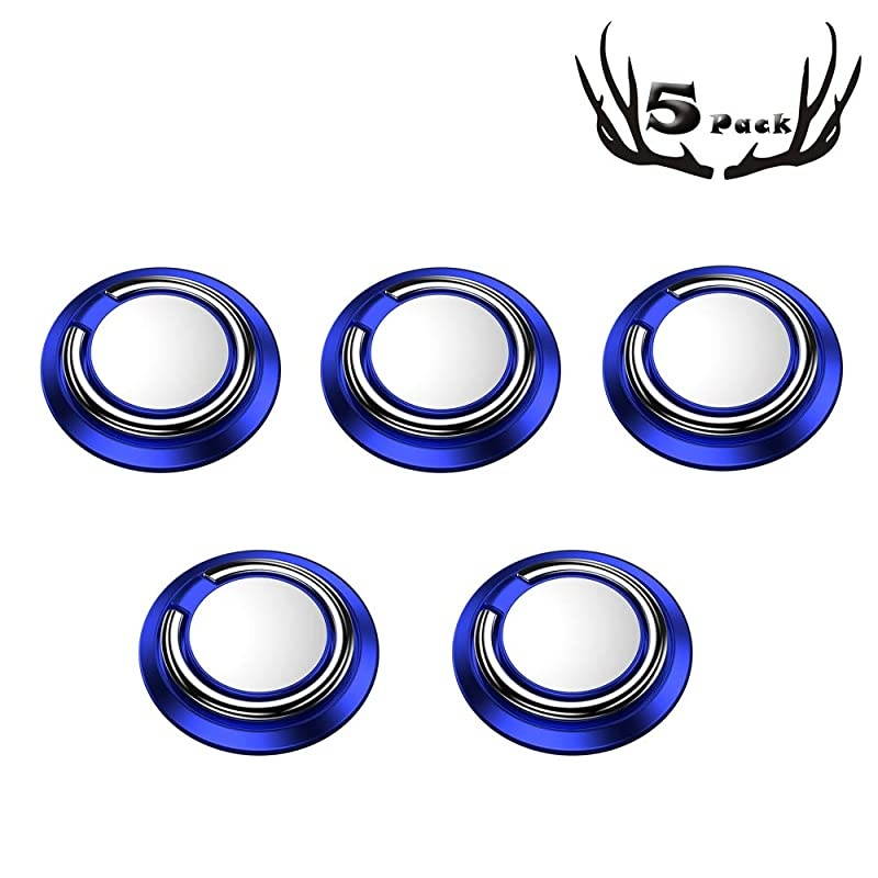 Pack Finger Ring Stand Phone Ring Holder Universal Phone Ring Stand Cell Phone Finger Stand Fit Well with Magnetic Phone Mount Holder 360&deg; Rotation Compatible with Almost All Phones Blue