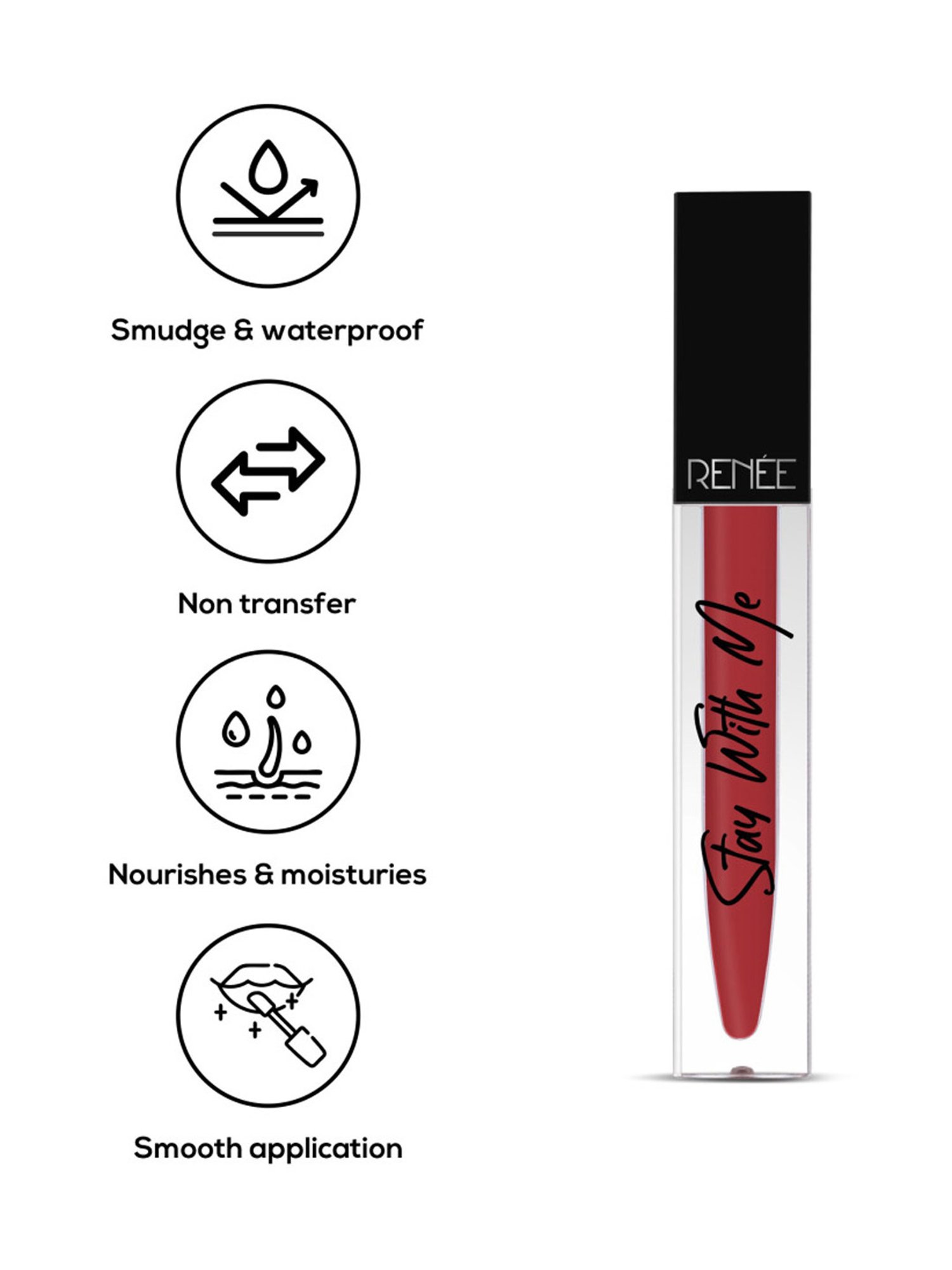 Renee Stay With Me Matte Lip Color Hunger For Berry - 5 ml