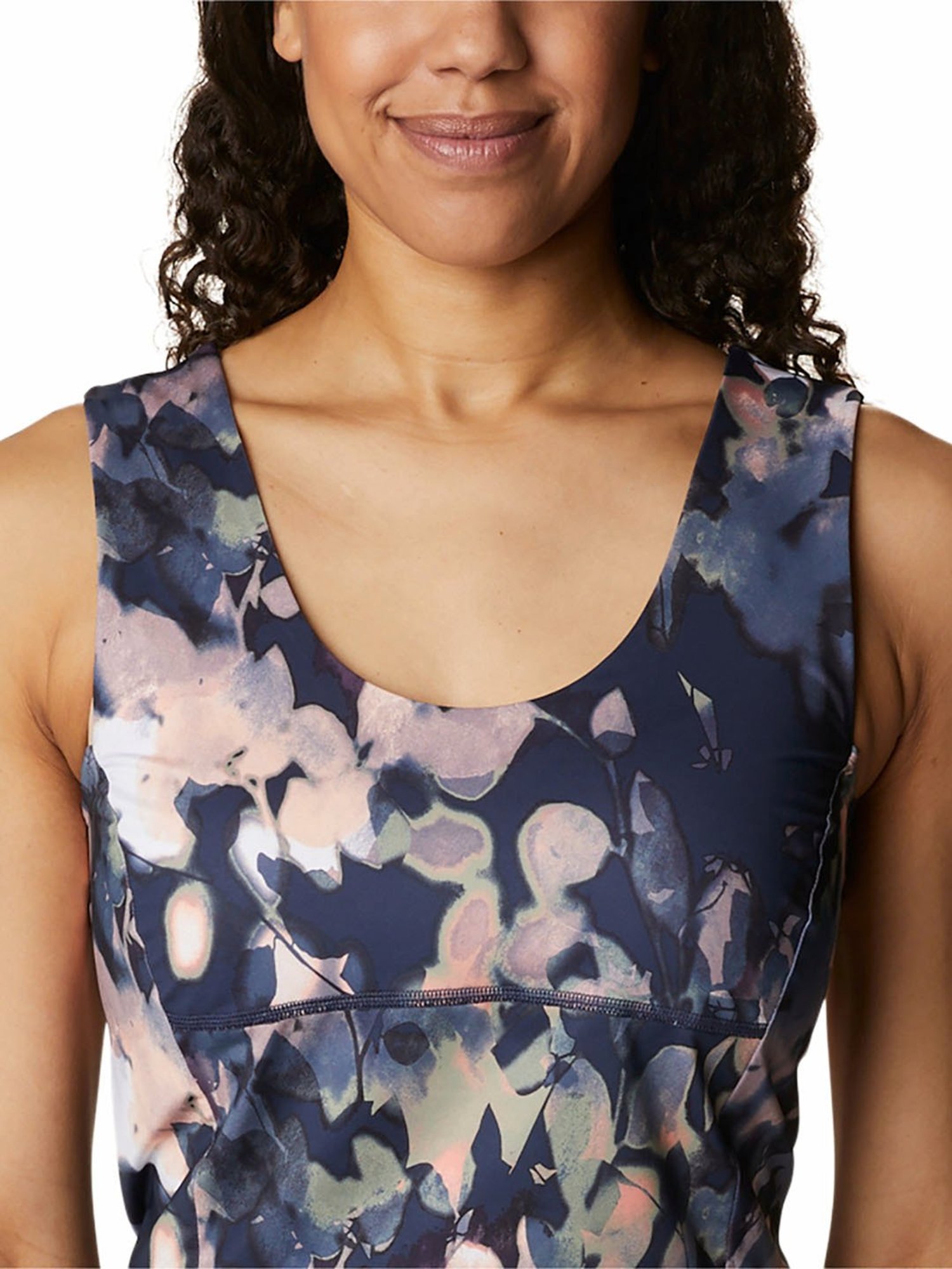 Columbia Navy Printed Crop Top