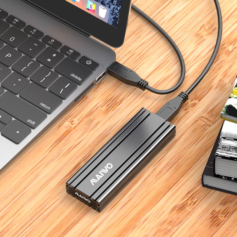 MAIWO 1686p  SSD Solid-State Sata Hard Disk Box 3.0 In-Line Reading M.2 External Shell All Aluminum Nvme Protocol Reading K1686