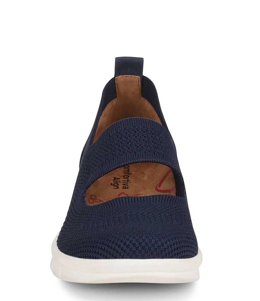 Comfortiva Carlene Knit Mesh Mary-Jane Slip Ons