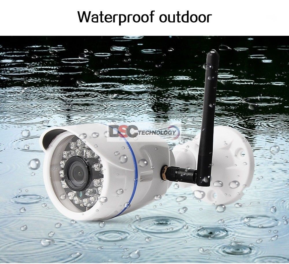 WiFi Camera Outdoor, 720P HD Night Vision IP Cameras, Motion Detection Security Camera, Remote View Waterproof Bullet Cameras for Indoor Outside