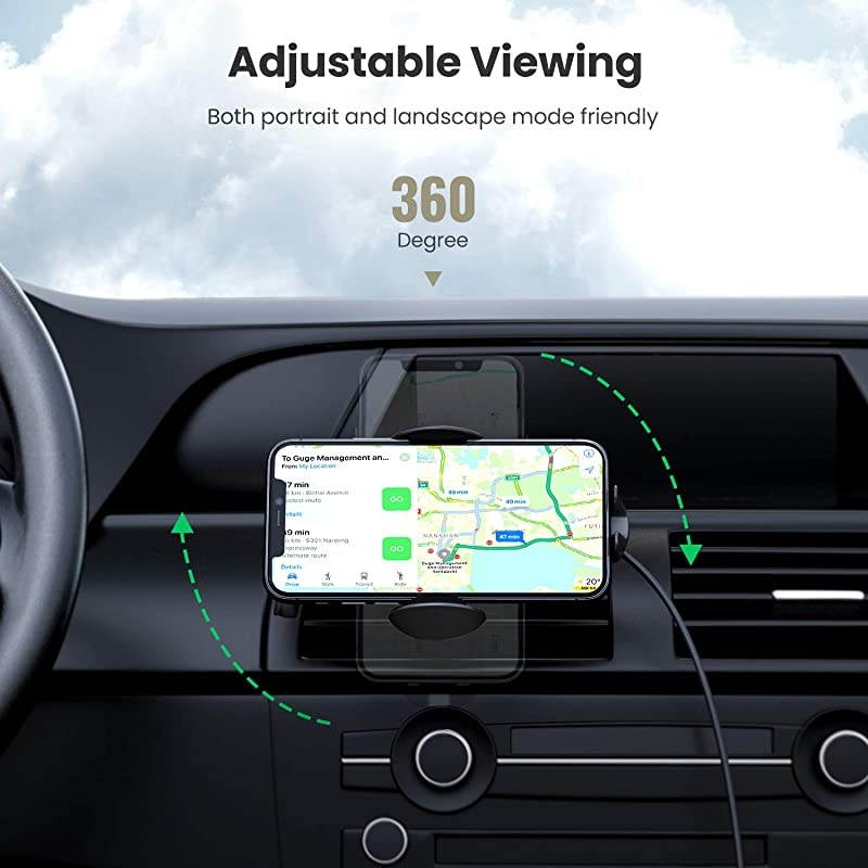 Wireless Car Charger,Automatic Sensor Car Phone Holder,10W Qi Fast Charging Auto-Clamping mount,Air Vent Dash for iPhone 11/11 Pro/11 Pro Max/Xs MAX/XS/XR/X/8/8+, Samsung S10/S10+/S9/S9+/S8/S8+