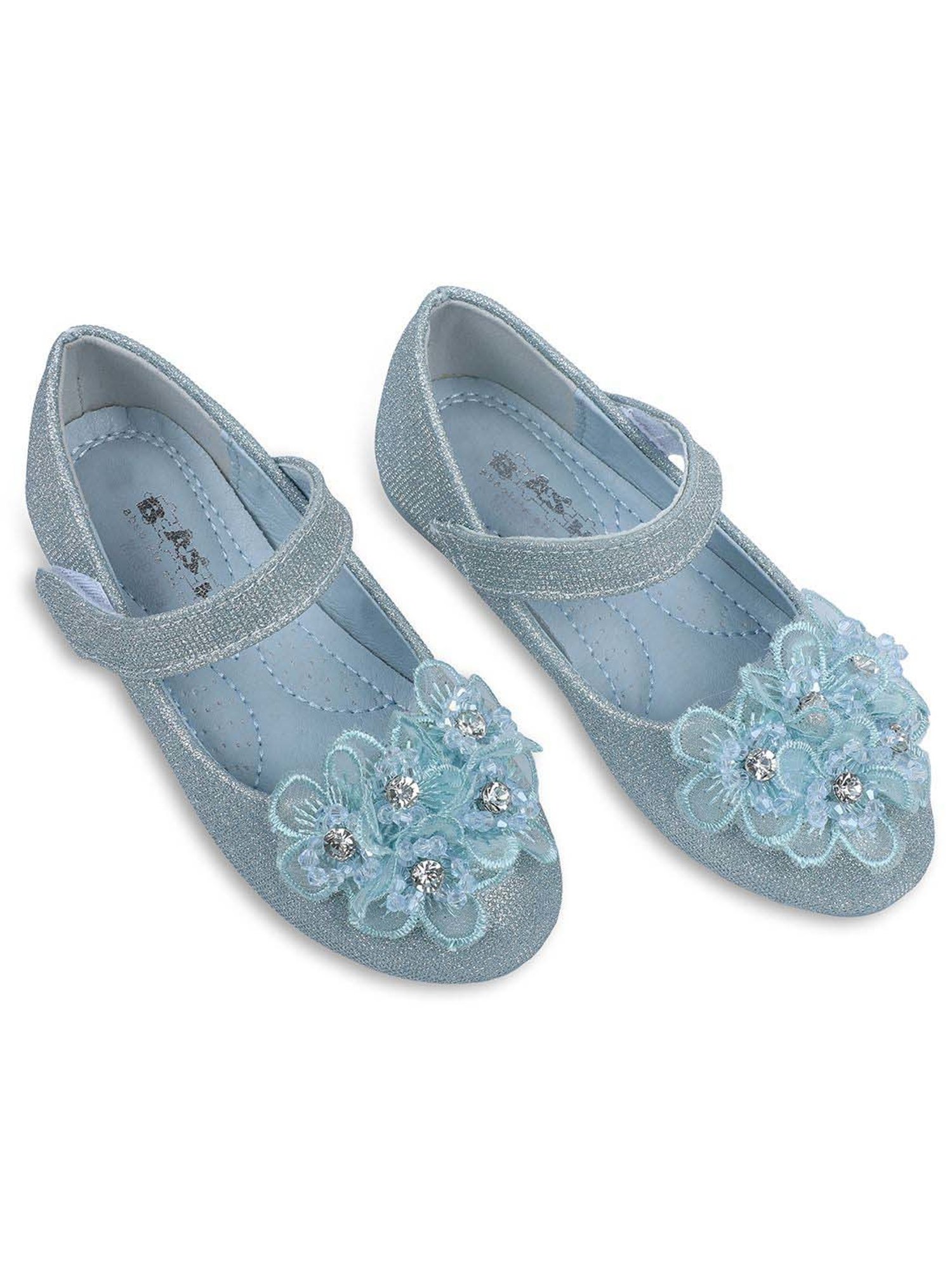 Baby Moo Kids Blue Bash Princess Frozen Theme Mary Jane Shoes