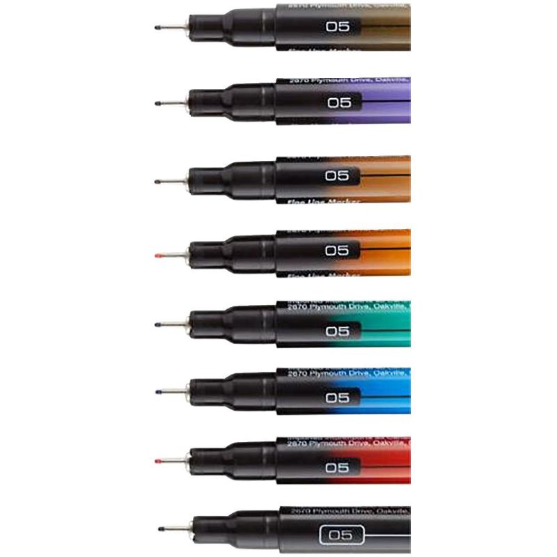 Prismacolor Premier Illustration Marker Set, Fine Tip, Assorted Colors, set of 8