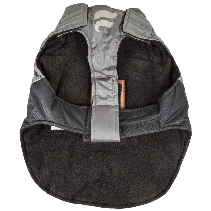 Pet Apparel Helios Dog Coat - L - Black Gray