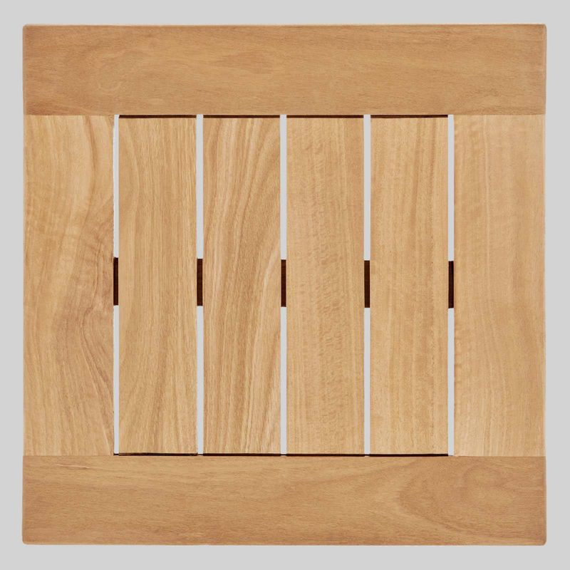 Viewscape Outdoor Patio Ash Wood End Table - Natural - Modway