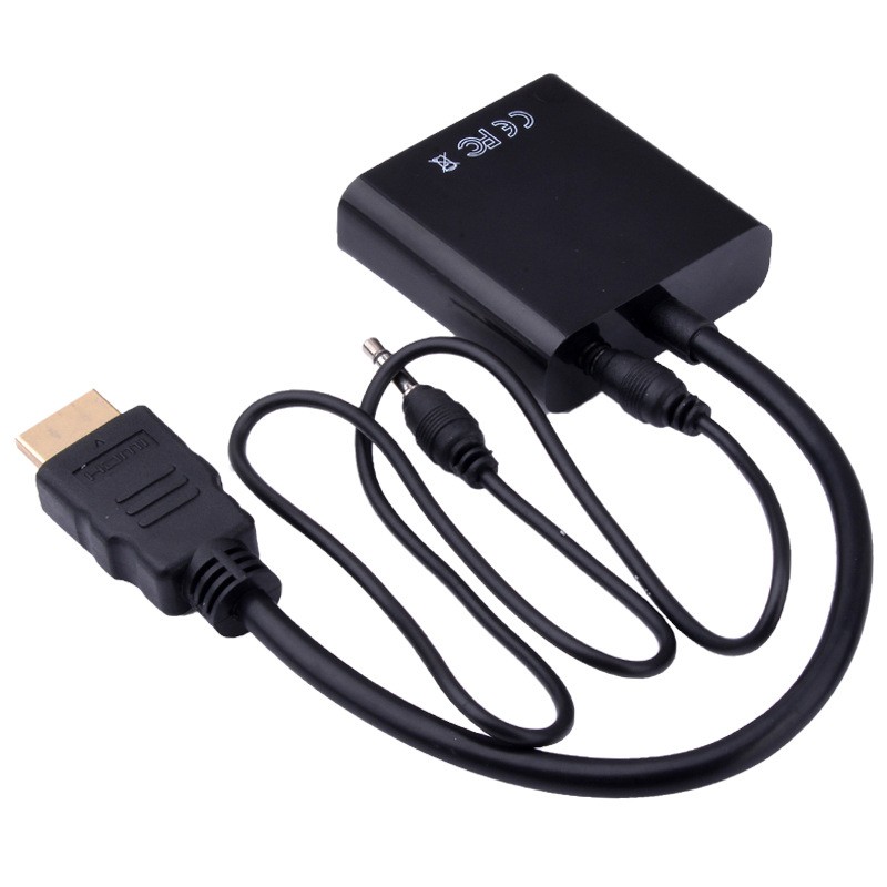 5 Pack HDMI to VGA  Moread Gold-Plated HDMI to VGA Adapter (Male to Female) for Computer, Desktop, Laptop, PC, Monitor, Projector, HDTV, Chromebook, Raspberry Pi, Roku, Xbox and More - Black