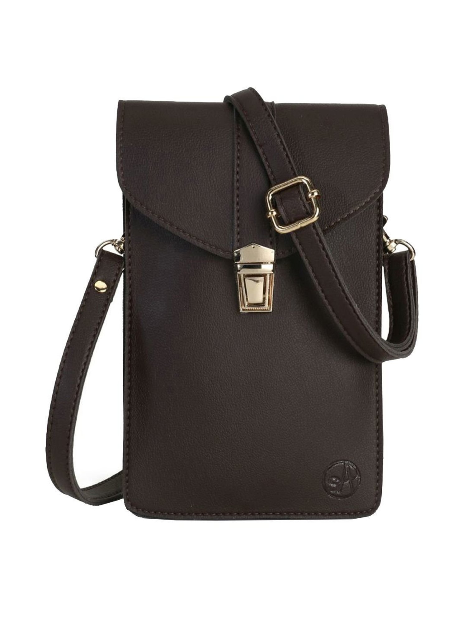 Spice Art Brown Solid Mobile Pouch