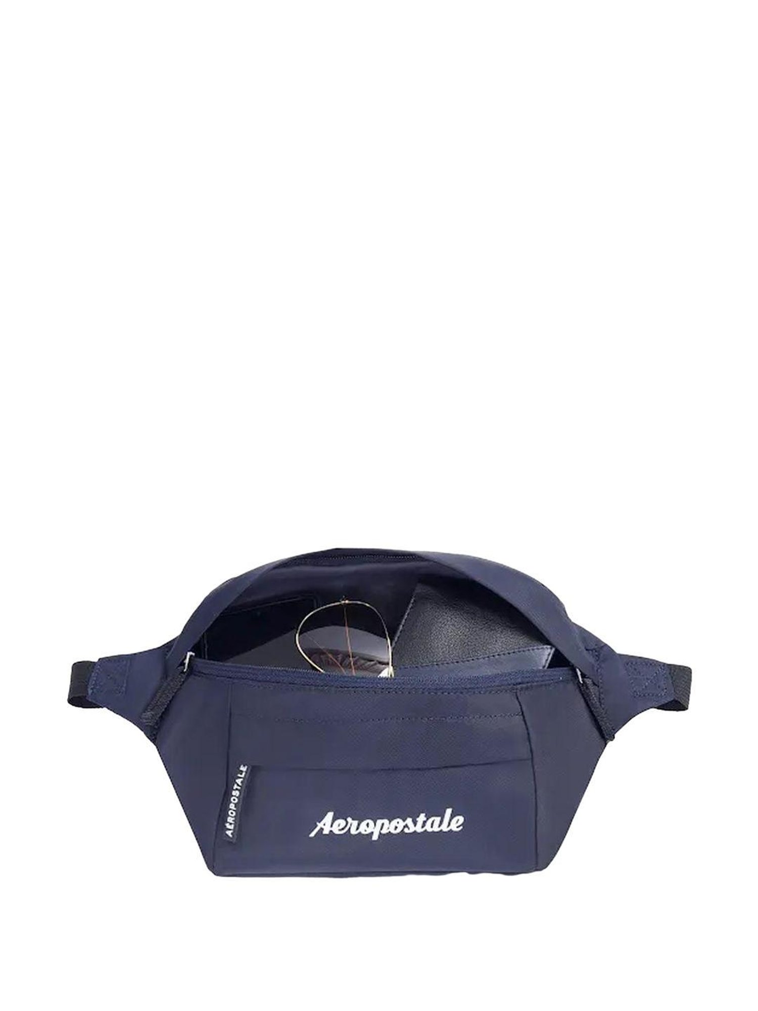 Aeropostale Arbor Navy Solid Pouch