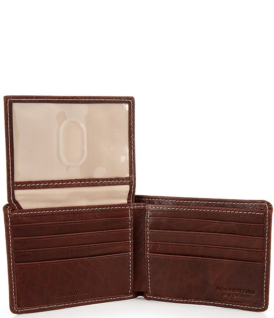 Roundtree & Yorke England Passcase Fold Leather Wallet