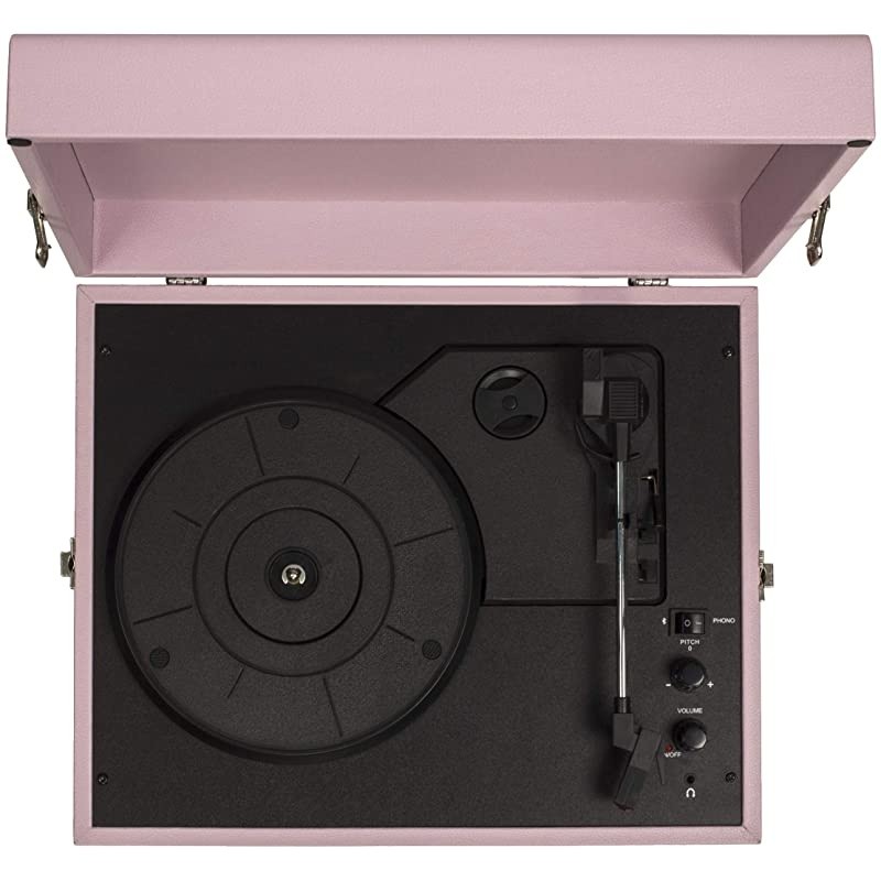 CR8017AAM Voyager Vintage Portable Turntable with Bluetooth Receiver and Builtin Speakers Amethyst