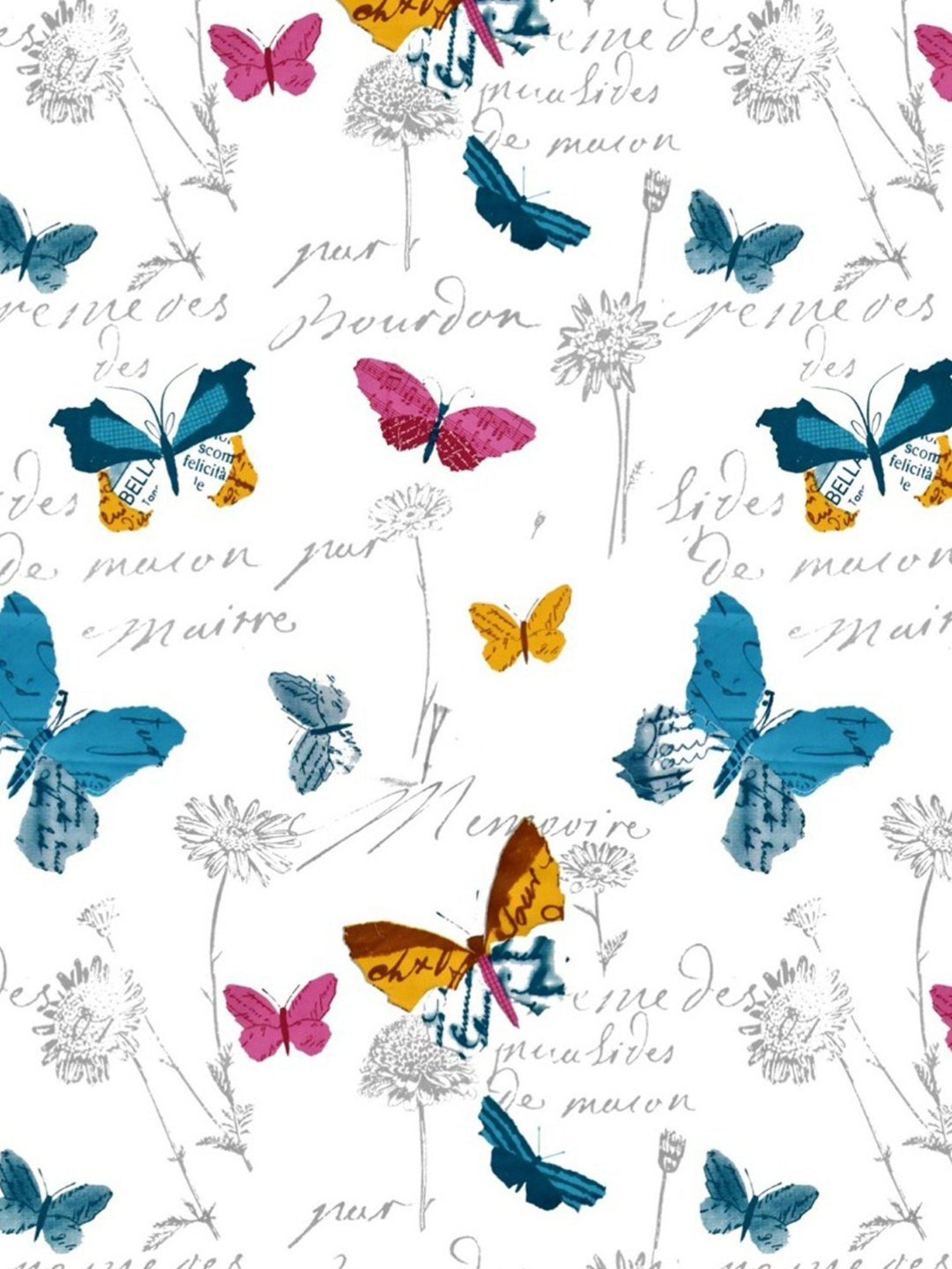 Haus & Kinder French Riviera Printed Blue 186 TC Cotton Bed Sheet with 2 Pillow Covers