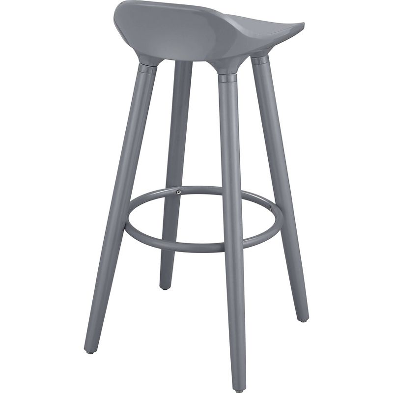 Caroline Barstool Gray - ELLE DECOR