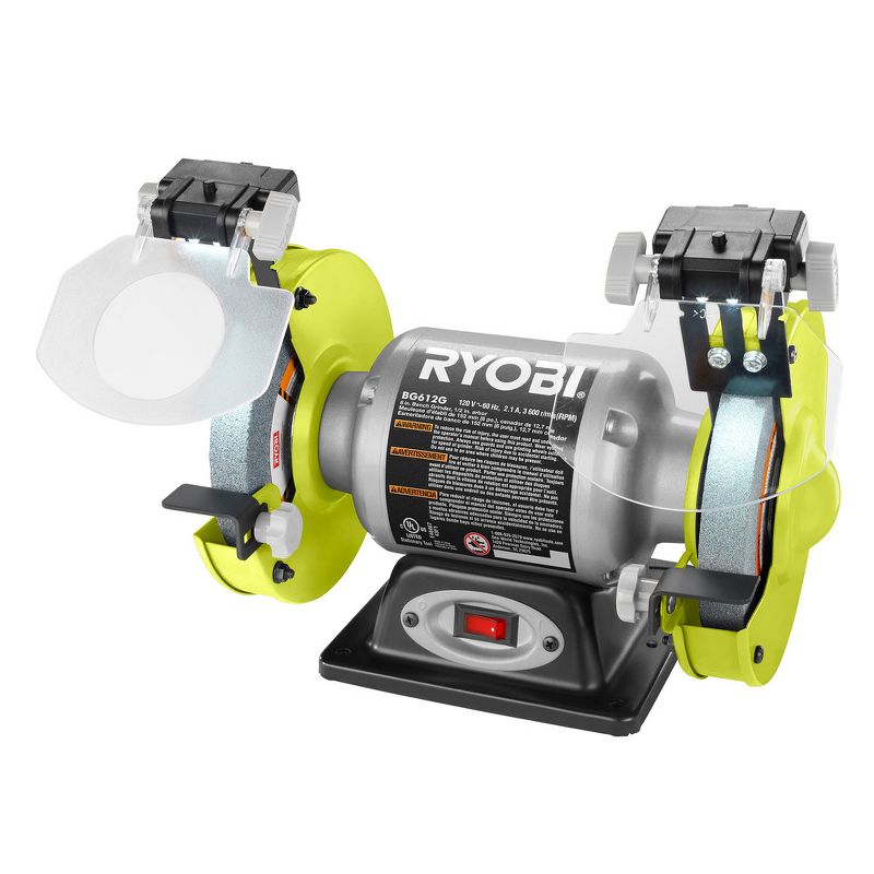 Ryobi ZRBG612G 2.1 Amp 6 in. Bench Grinder