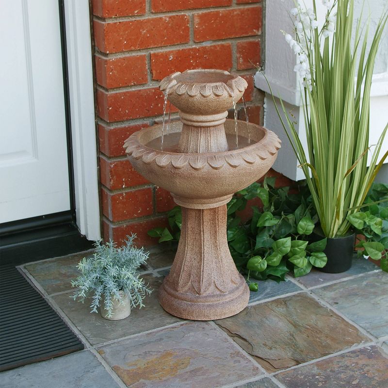 Ceramic Cascading Vines Garden Fountain - Acorn Hollow