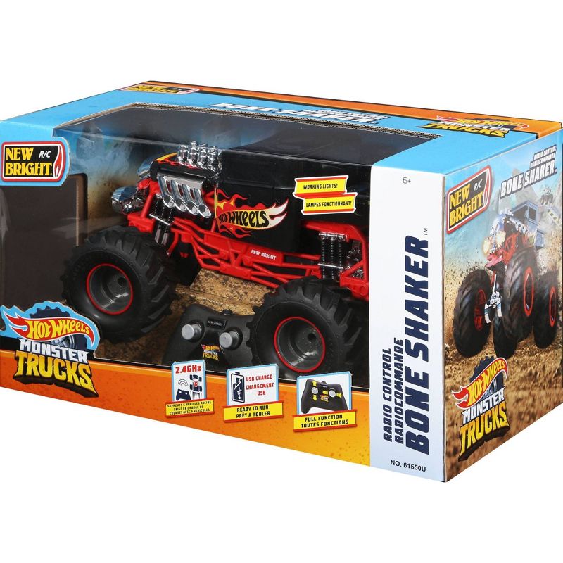 New Bright R/C 1:15 Scale Hot Wheels Monster Truck - Bone Shake