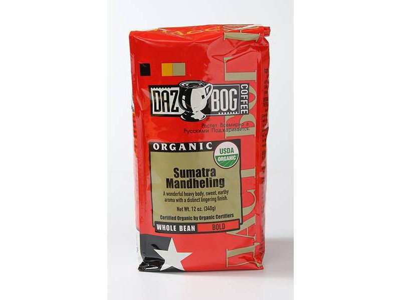 Dazbog Sumatra Mandheling Dark Roast Whole Bean Coffee - 12oz