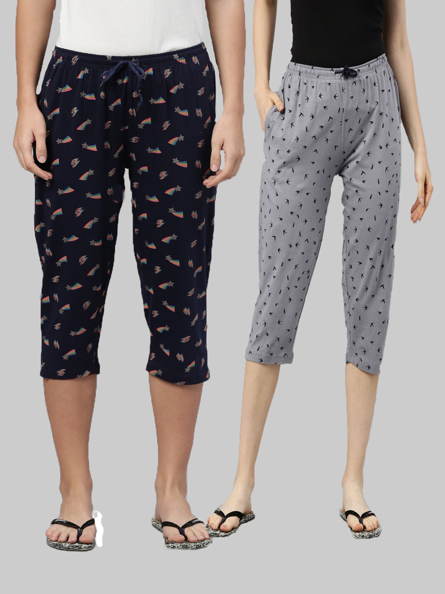 KENDALL + KYLIE Black High Rise Capris