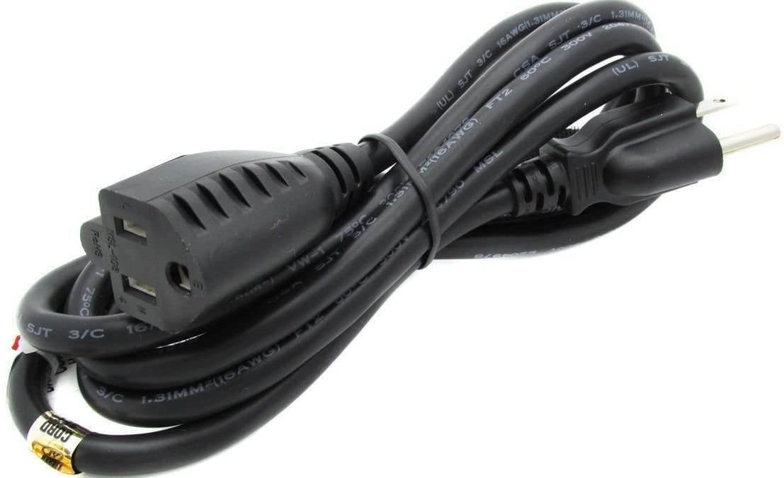 RiteAV - 25 Feet Power Extension Cord Black (Outdoor Direct Burial Certified)