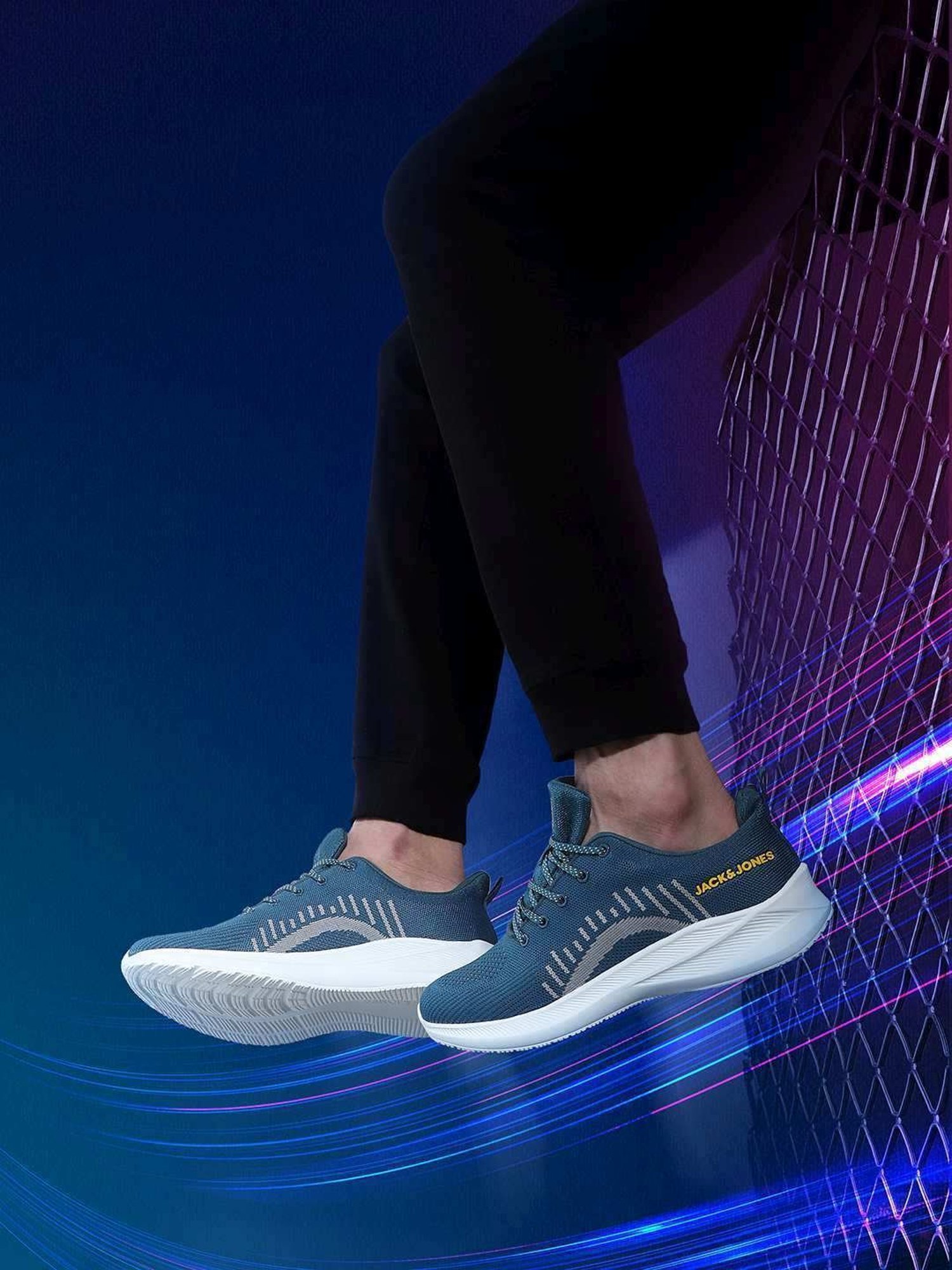 Jack & Jones Men's JFWA22 KASPER Blue Casual Sneakers