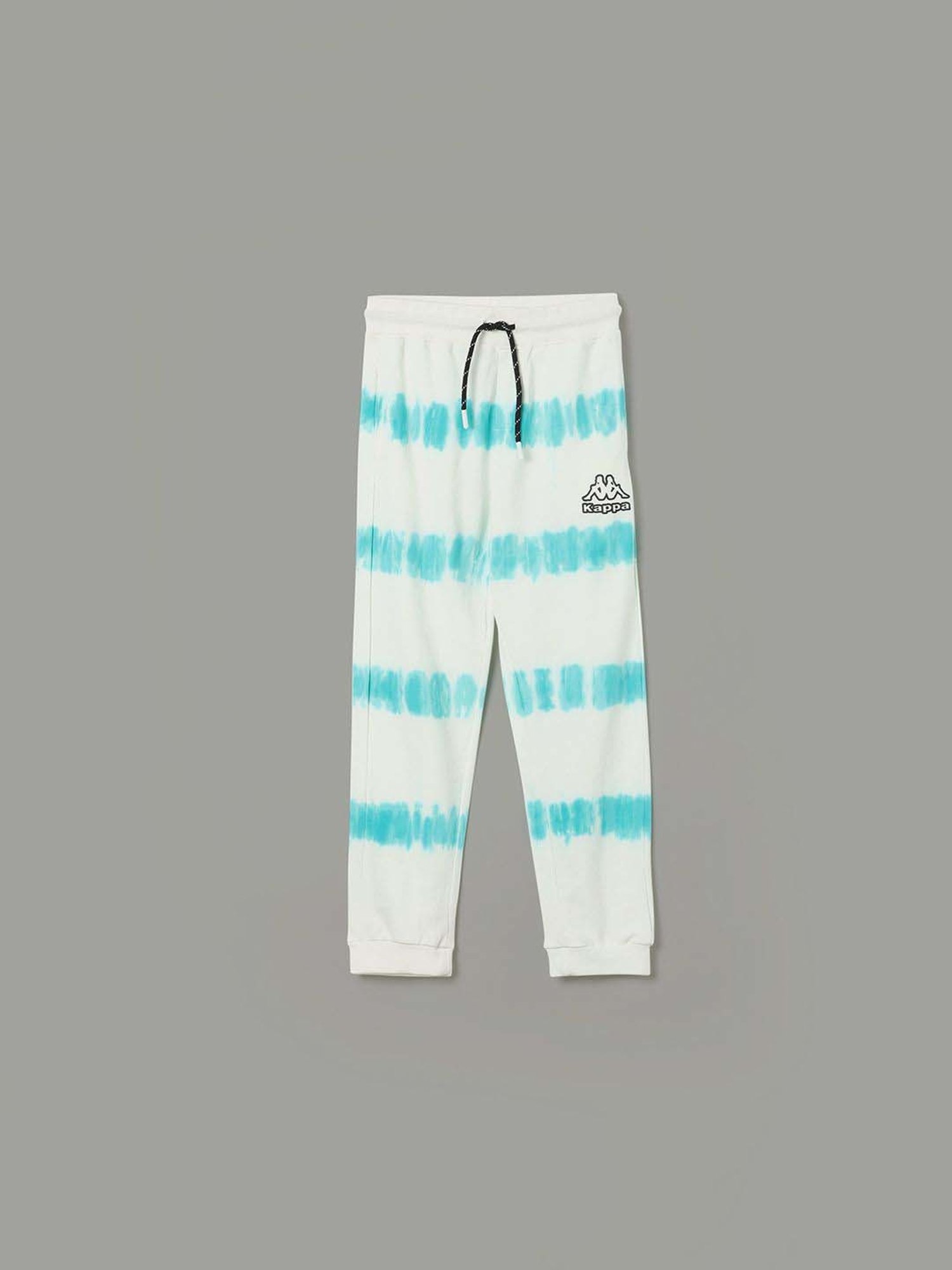 Lil Tomatoes Kids Teal Color Block Full Sleeves Tracksuit