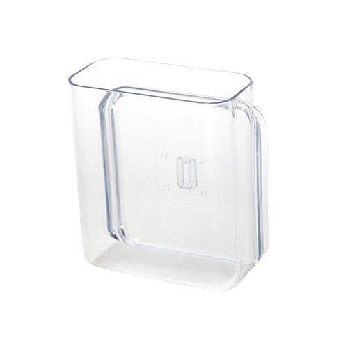 APSOONSELL Wall Mount Storage Organizer Box for Phone Remote Control Holder Clear S