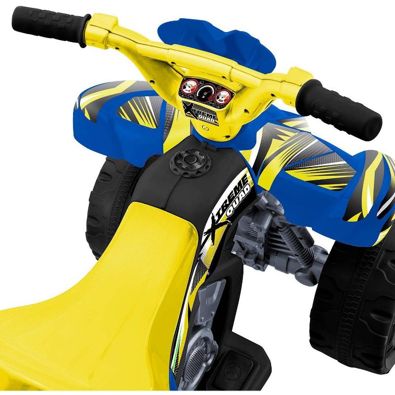 Kid Motorz 6V Xtreme Quad Powered Ride-On - Blue/Yellow