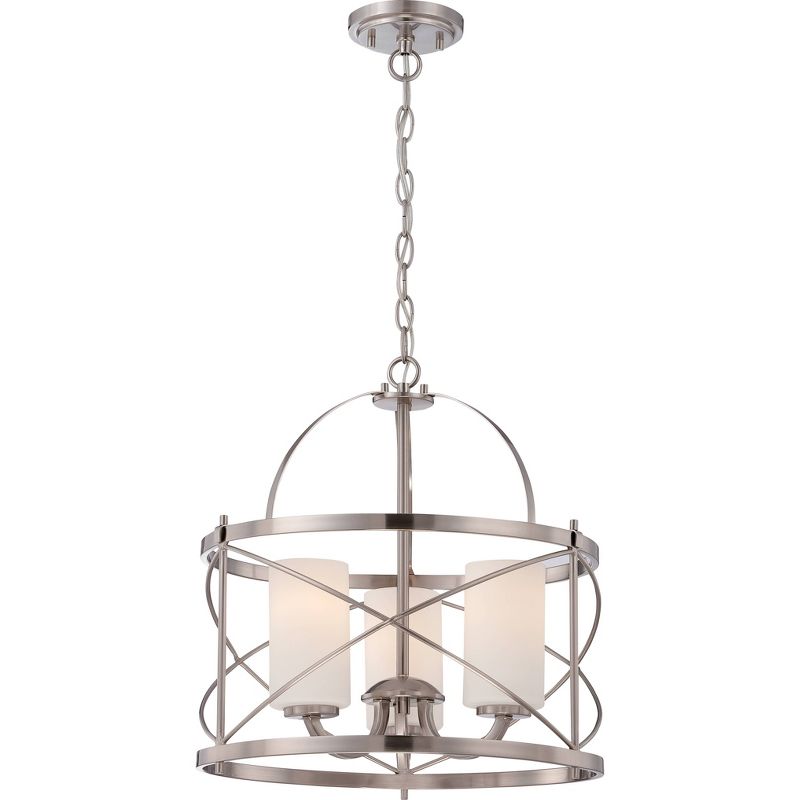 3 Light Pendant Brushed Nickel - Aurora Lighting