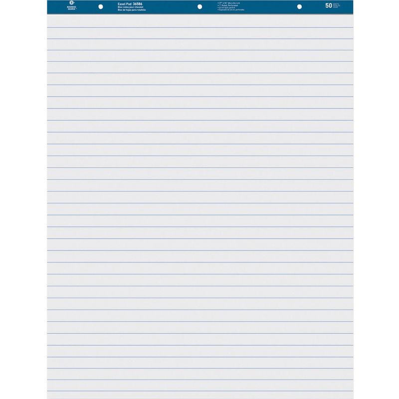 Ampad Flip Charts 1" Ruled 27 x 34 White 50 Sheets 2/Pack 24034