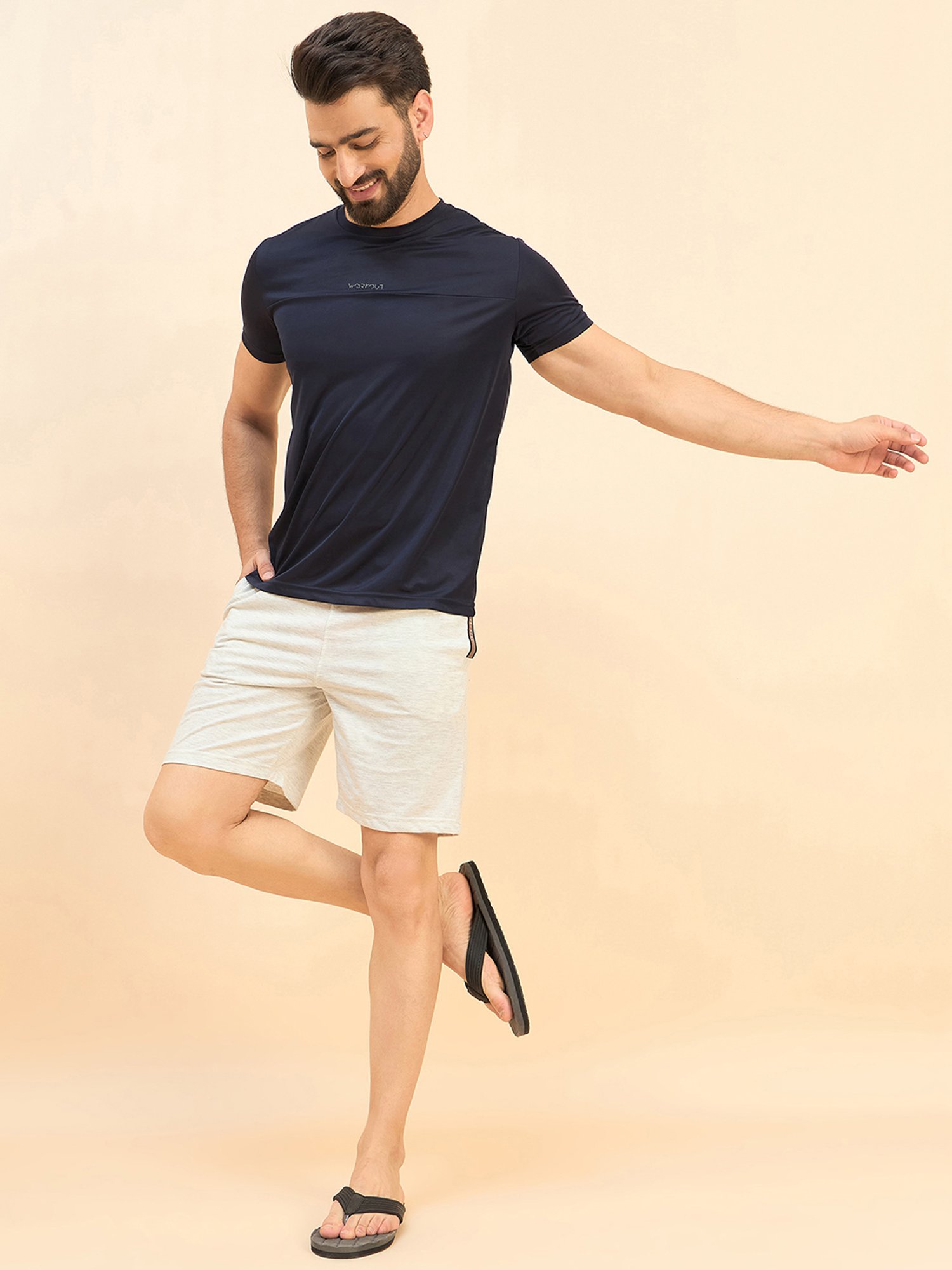 Sweet Dreams Navy Regular Fit Crew T-Shirt