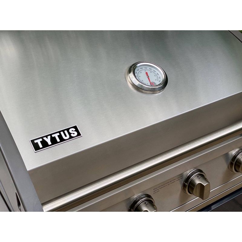 TYTUS 4 Burner Cart Gas Grill T400PCCLP-0.0.0 Charcoal Stainless Steel