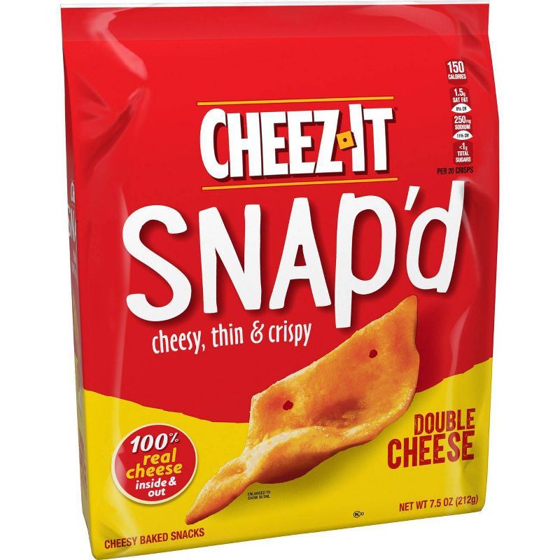 Cheez-It Snap'd Double Cheese Crackers - 7.5oz