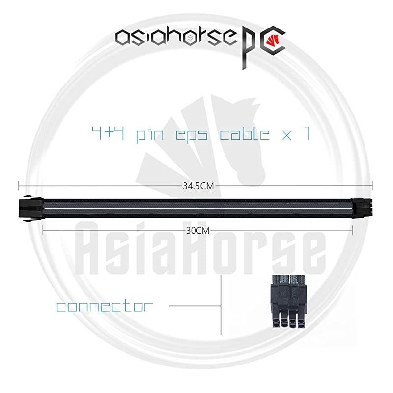 Customization Mod Sleeve Extension Power Supply Cable Kit 18AWG ATXEPS8pin PCIE6pin PCIE Black Mix