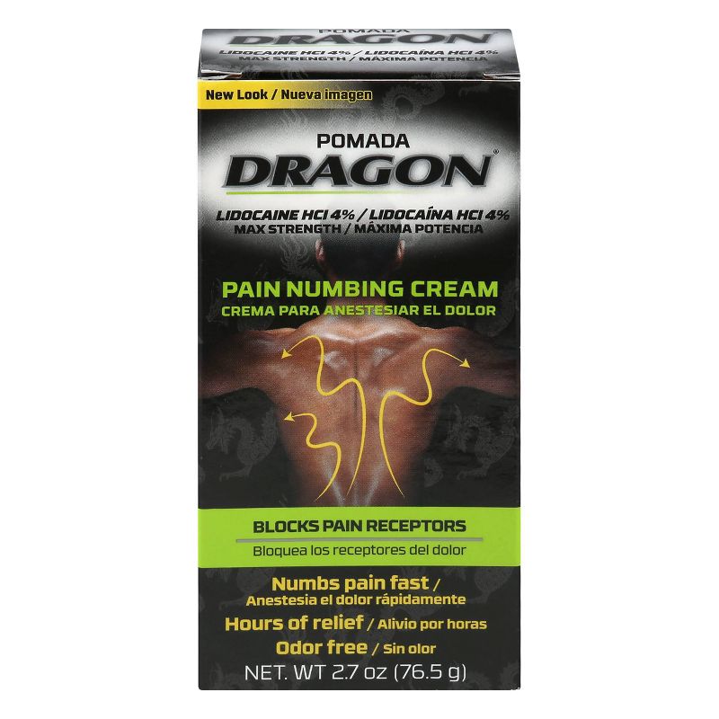 Dragon Cream External Analgesic with Lidocaine - 2.7oz