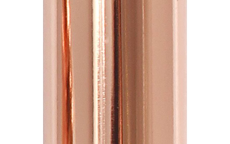 3 Light Floor Lamp with Scalloped Glass Shade Rose Gold - Elegant Designs