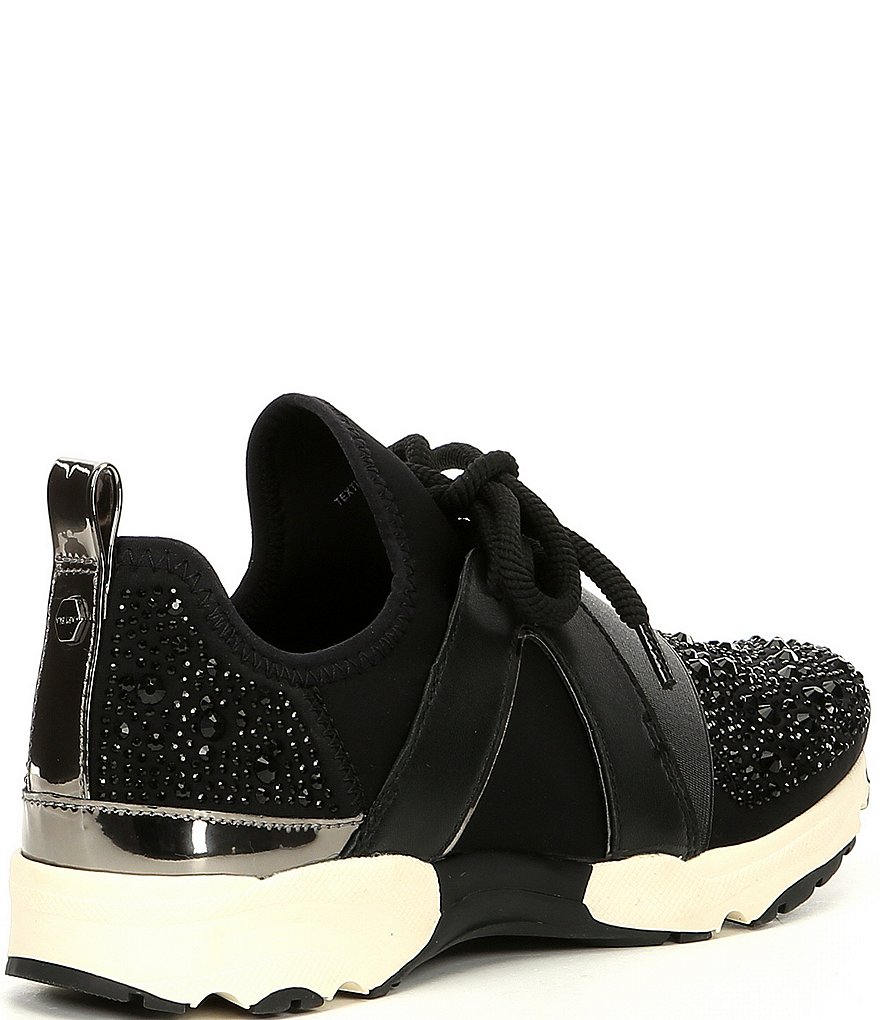 Carvela Lament Bling Embellished Lace-Up Sneakers