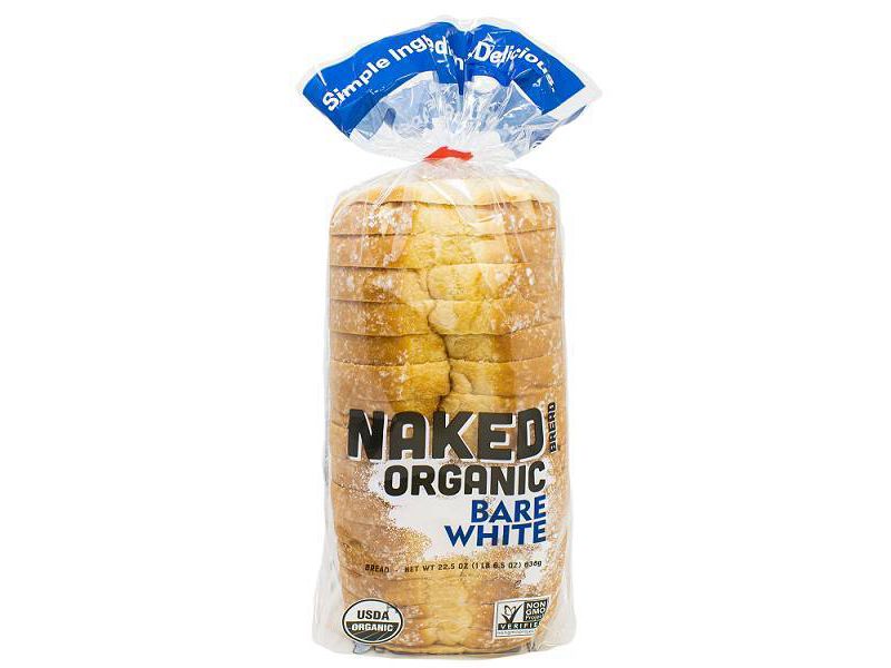 Franz Naked Organic Bare White Bread - 22.5oz