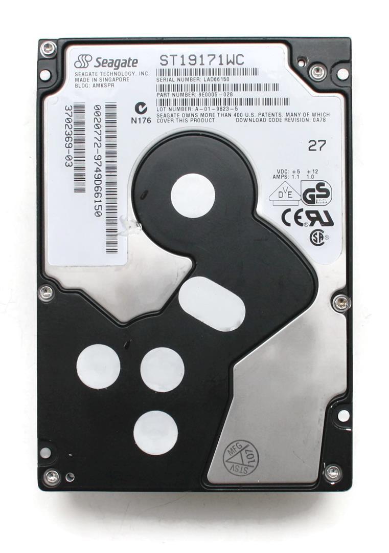 HDD 9.1GB SCSI, ST19171WC, P/N: 9E0005-028, SUN 3702369-03