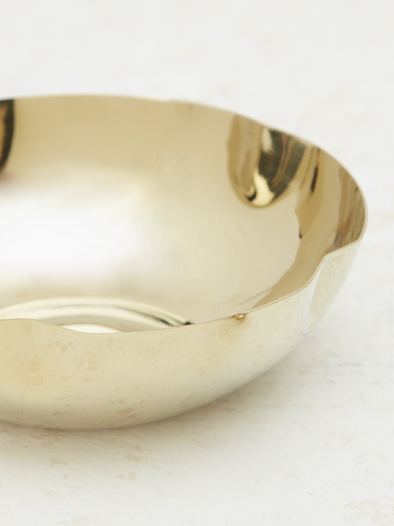 Westside Home Gold Floral Design Small Bowl