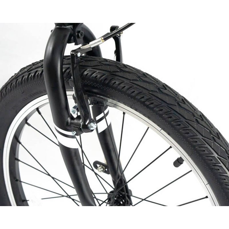 ZiZZO Campo 7-Speed Aluminum 20" Folding Bike - Black