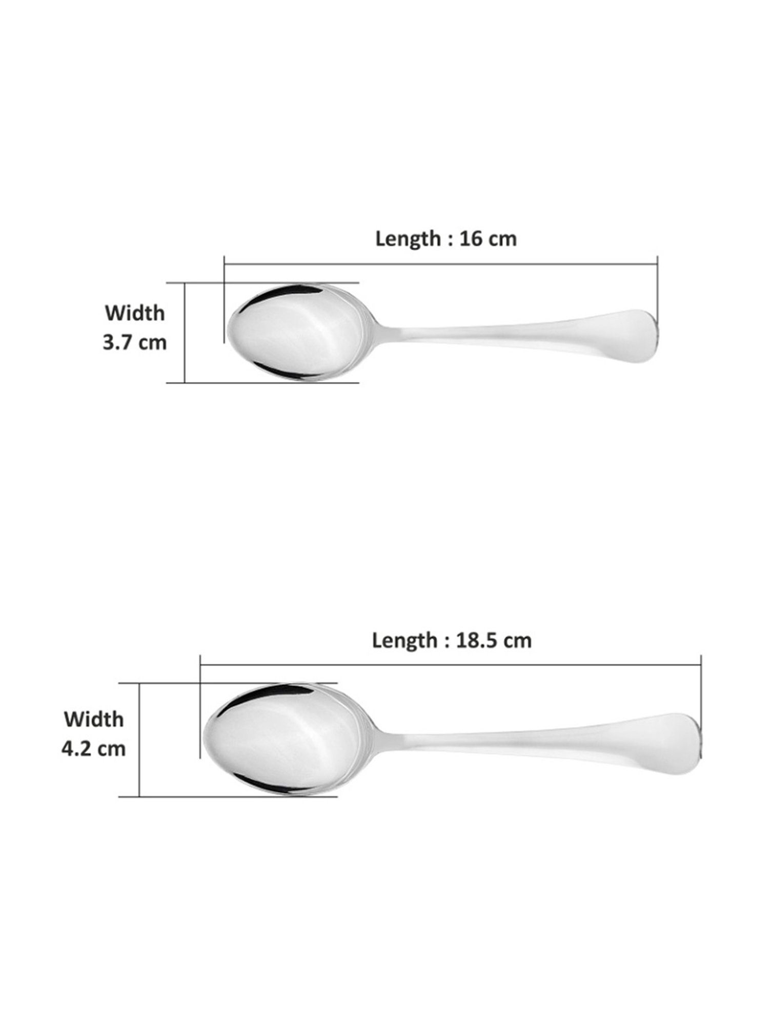 Westside Home Brown Copper Tea Spoons (Set of 4)