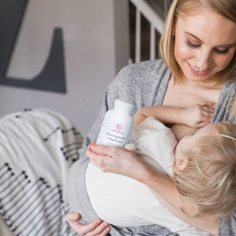 Mommy Knows Best Fenugreek Blessed Thistle Lactation Supplement - 100ct
