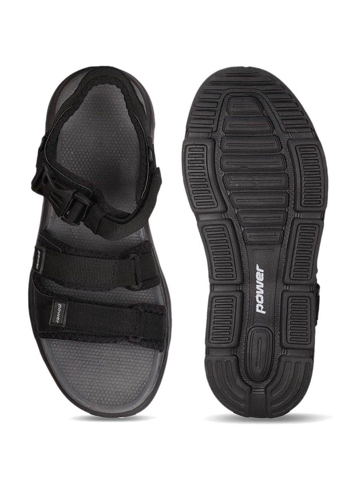 Power by Bata Men's Core Black Floater Sandals
