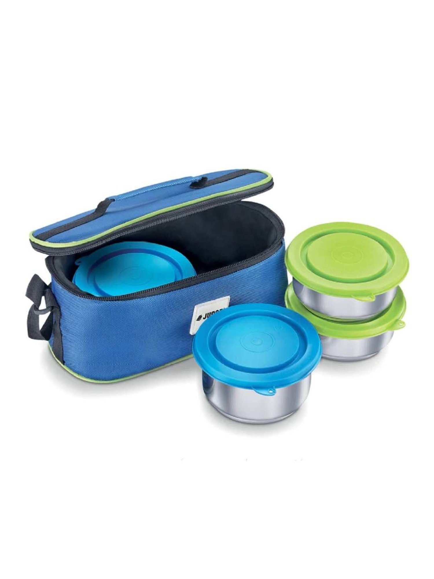 JUDGE Multicolor Stainless Steel Insulated Lunch Box Set with Bag