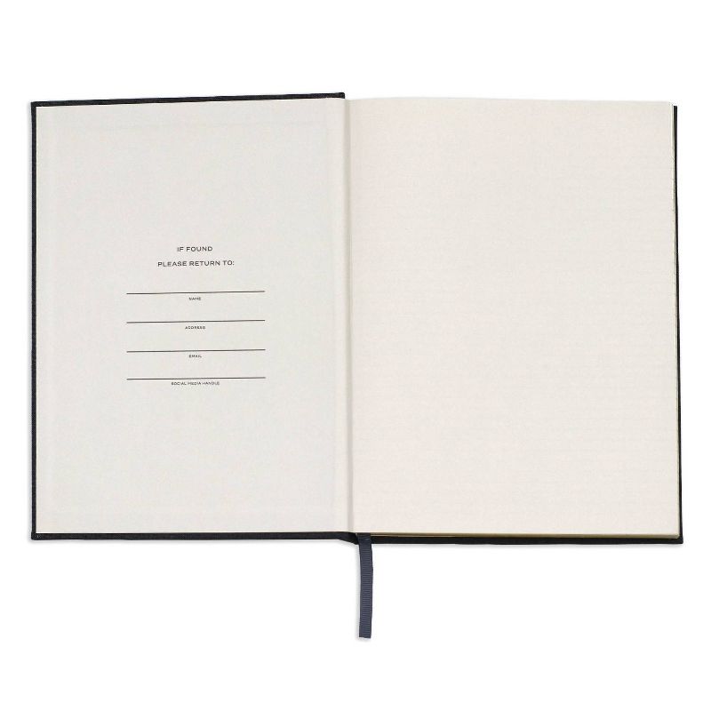 Wit & Delight Lined Journal Black Linen Note to Self