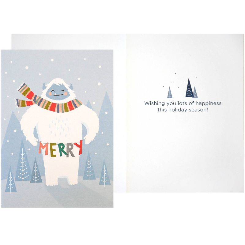 Green Inspired Yeti Boxed Cards 16ct