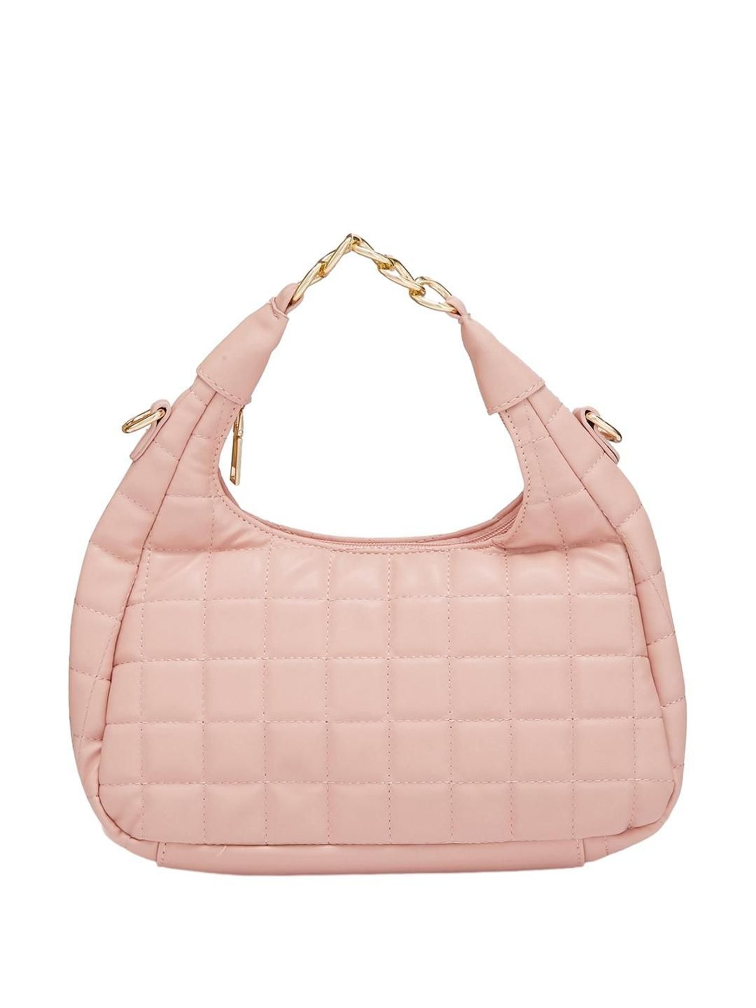 Globus Nude Quilted Medium Hobo Handbag